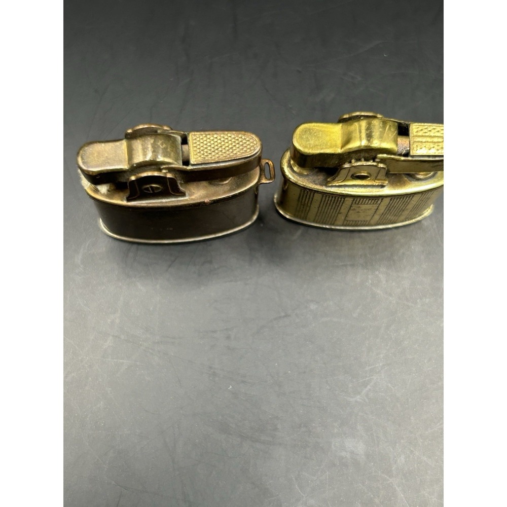 Miniature Brass Lighter Lot (2) Japan Penguin Automatic Lighter + SMC Art Deco - Picture 5 of 9